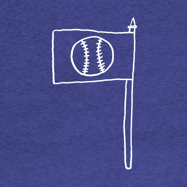 Another Cool Baseball Flag by Wolf Shop